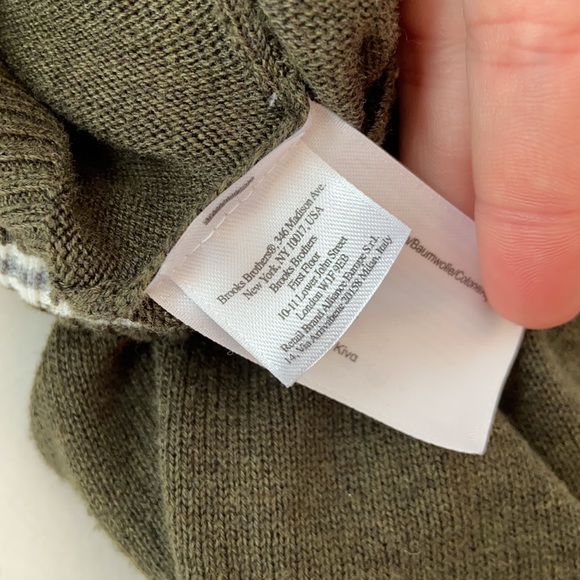Brooks Brothers “346” 100% Cotton Green Sweater - Picture 6 of 8